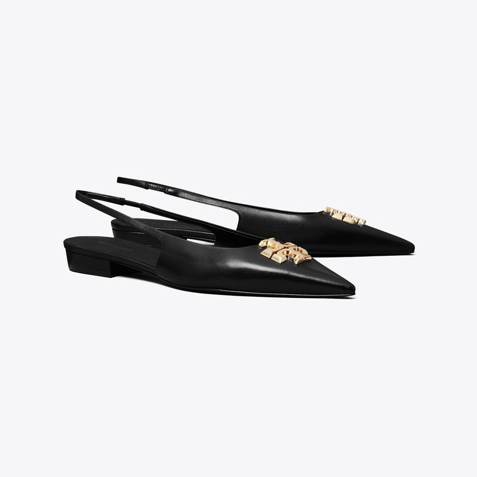 Tory Burch Eleanor Slingback Flat PERFECT BLACK