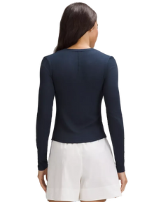 Lululemon Hold Tight Long-Sleeve Henley True Navy