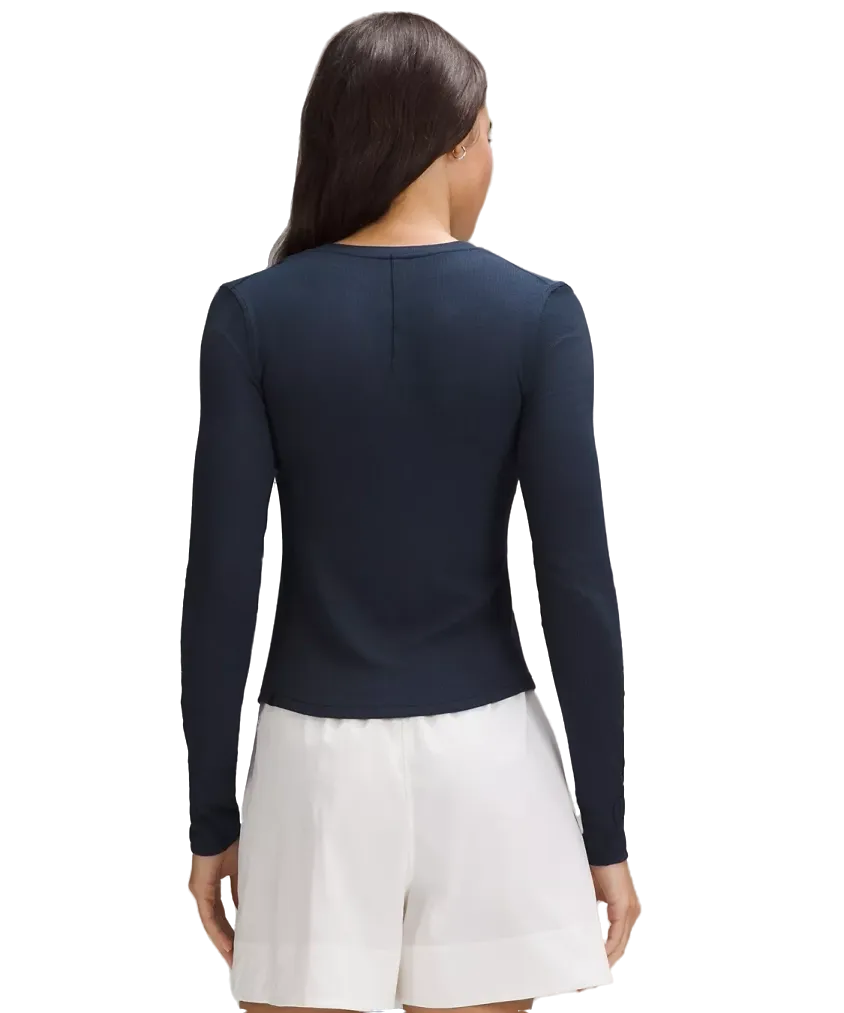 Lululemon Hold Tight Long-Sleeve Henley True Navy
