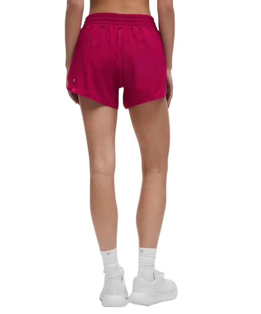 Lululemon Hotty Hot High-Rise Lined Shorts 4" Magenta Smoke