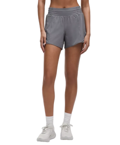 Lululemon Hotty Hot High-Rise Lined Shorts 4" Solar Grey