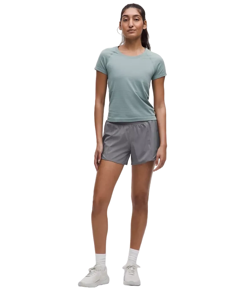 Lululemon Hotty Hot High-Rise Lined Shorts 4" Solar Grey