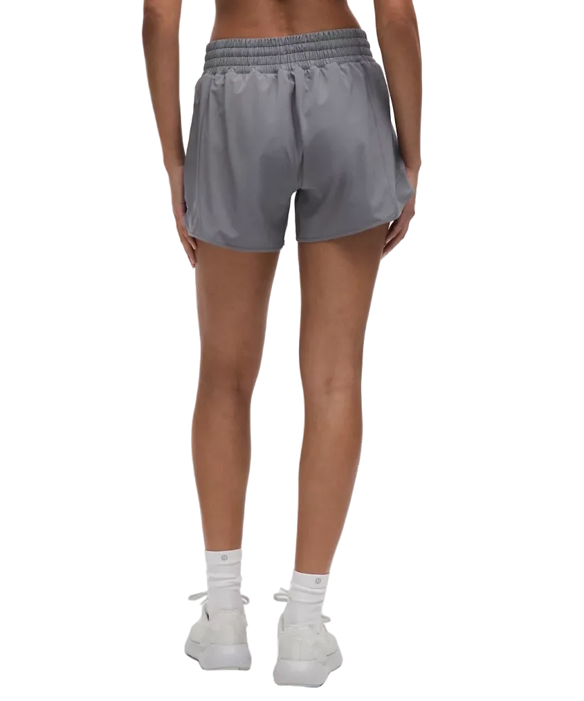 Lululemon Hotty Hot High-Rise Lined Shorts 4" Solar Grey