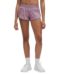 Lululemon Hotty Hot Low-Rise Lined Shorts 2.5" Lavender Lux
