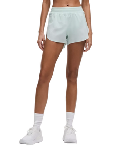 Lululemon Fast and Free High-Rise Classic-Fit Split Shorts 3" Mint Breeze