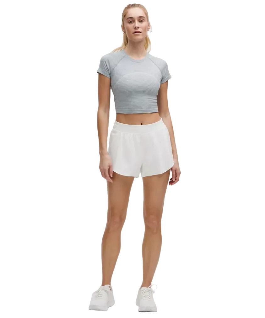 Lululemon Fast and Free High-Rise Classic-Fit Split Shorts 3" White
