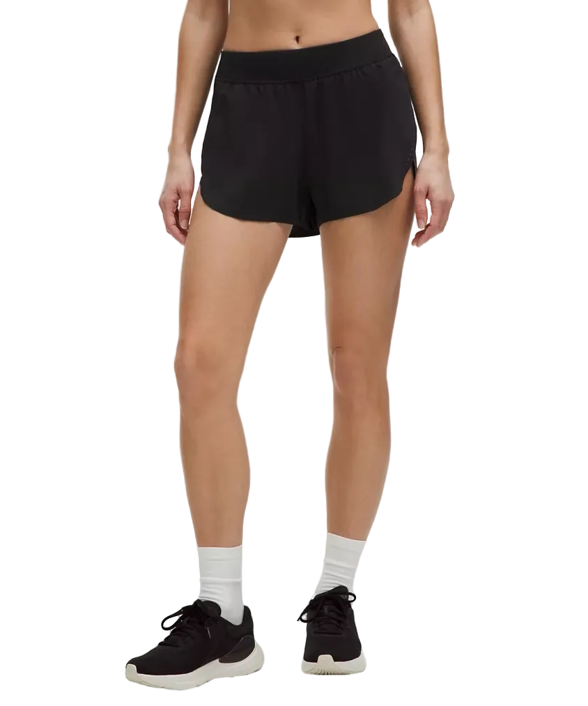 Lululemon Fast and Free High-Rise Classic-Fit Split Shorts 3" Black