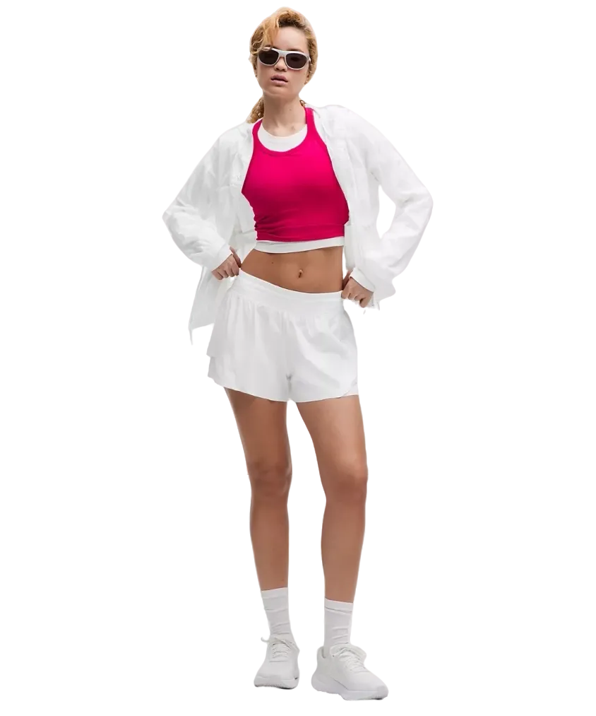 Lululemon Shake It Out High-Rise Running Shorts 2.5"White
