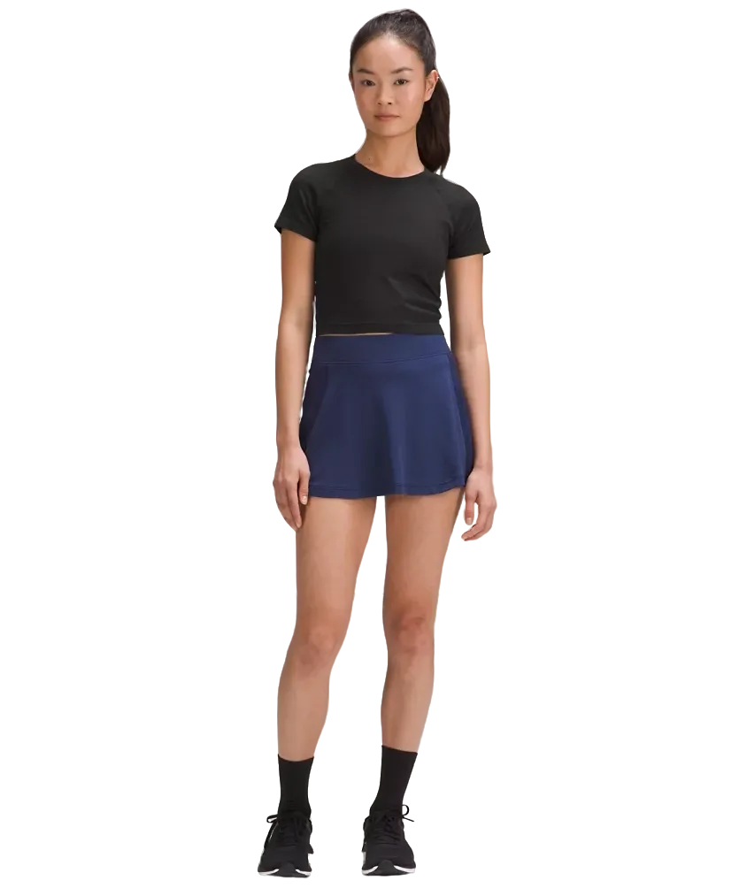 Lululemon Swiftly Tech Cropped Shorts-Sleeve Shirt 2.0 Black