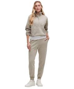 Lululemon Brushed Softstreme Half Zip Riverstone