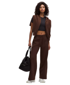 Lululemon Scuba Mid-Rise Wide-Leg Pant Lava Cake