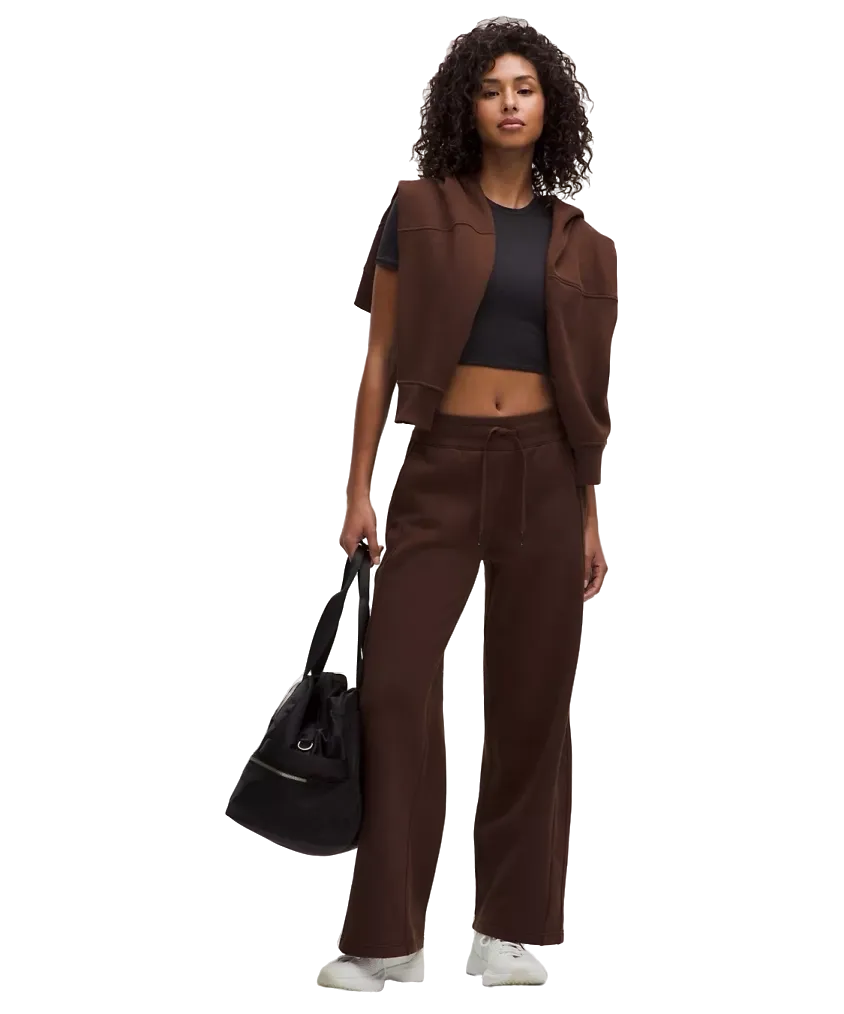 Lululemon Scuba Mid-Rise Wide-Leg Pant Lava Cake