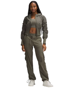 Lululemon Dance Studio Relaxed-Fit Mid-Rise Cargo Pant Army Green