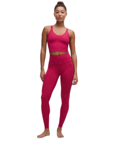 Lululemon Align High-Rise Pant 28" Leopard Daisy Desert Red Magenta Smoke