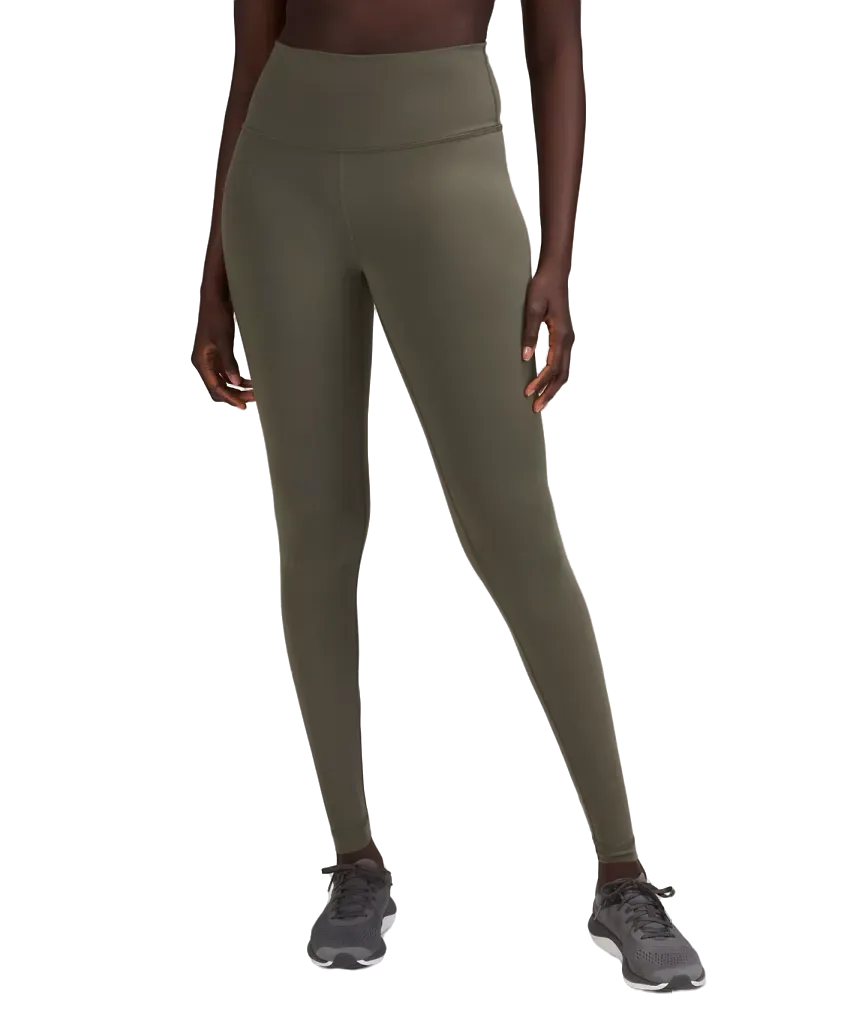 Lululemon Wunder Train High-Rise Tight 28" Army Green