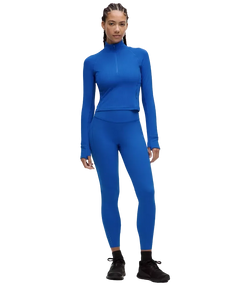Lululemon Fast and Free High-Rise Tight 25” Pockets Updated Cerulean Blue