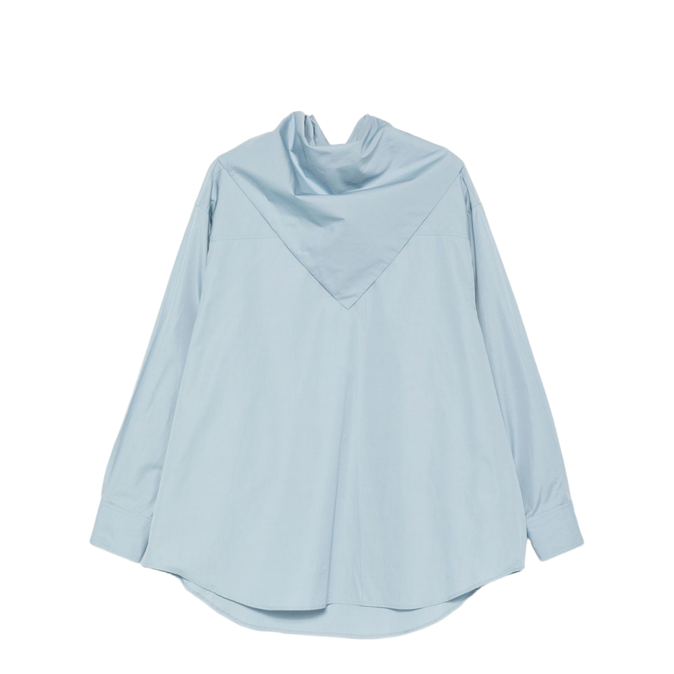Sky Blue Cotton Oversized Shirt