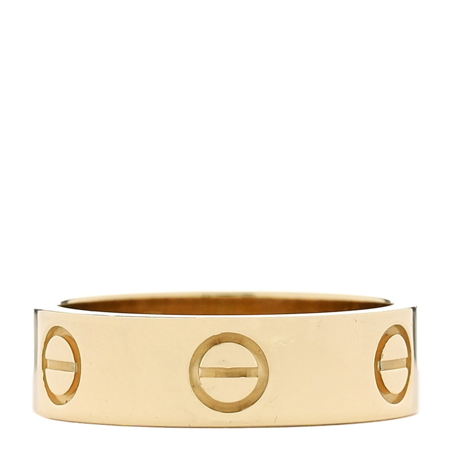 Cartier 18K Yellow Gold 5.5 mm LOVE Ring 53 6.25
