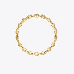Tory Burch Gemini Link Necklace Light Brass
