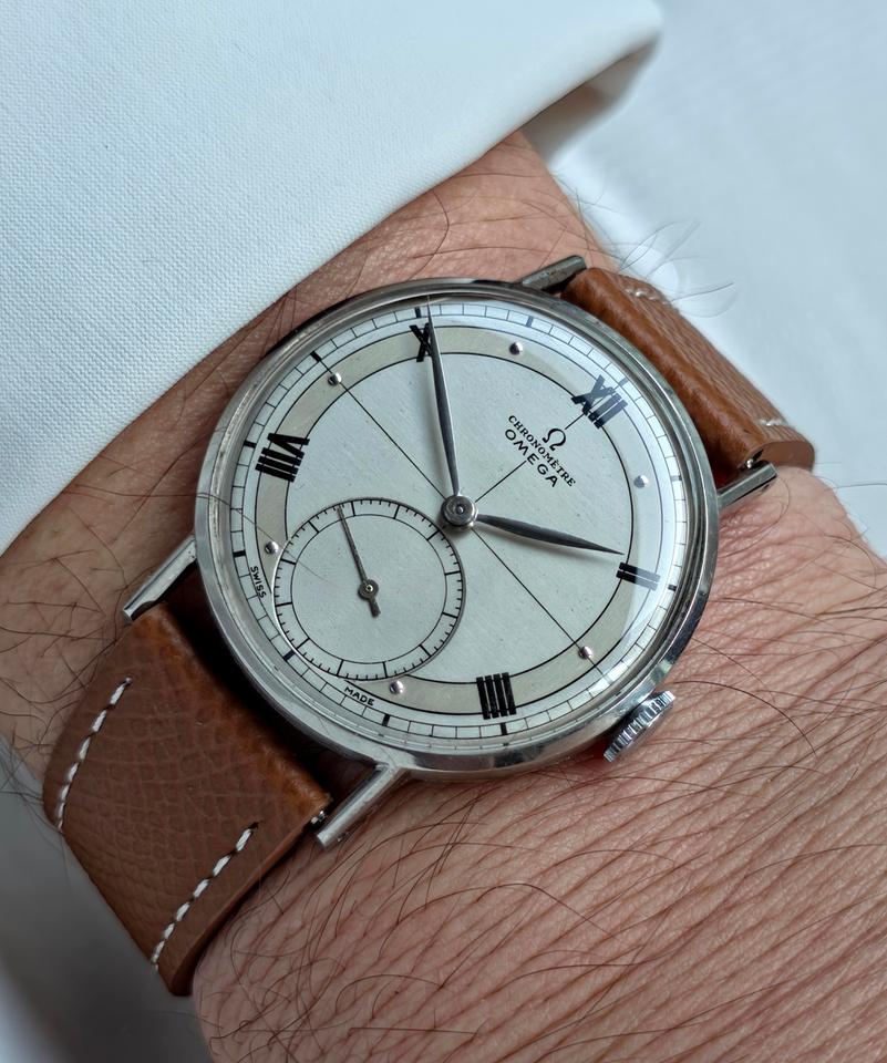 Omega Museum CK2366 Military Kal 30 T2 RG Chronomètre 1946 Dial RARE Sector Dial