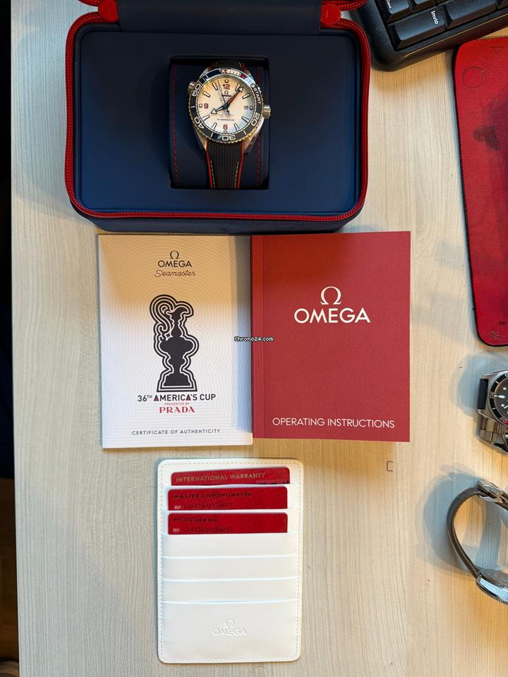 Omega Seamaster Planet Ocean600m America's Cup Limited FULL SET OMEGA SEAMASTER PLANET OCEAN 600m EDITION 1571/2021