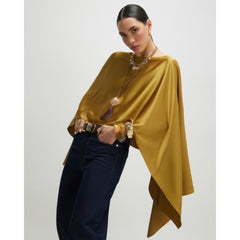 Green Satin Waterfall Cape