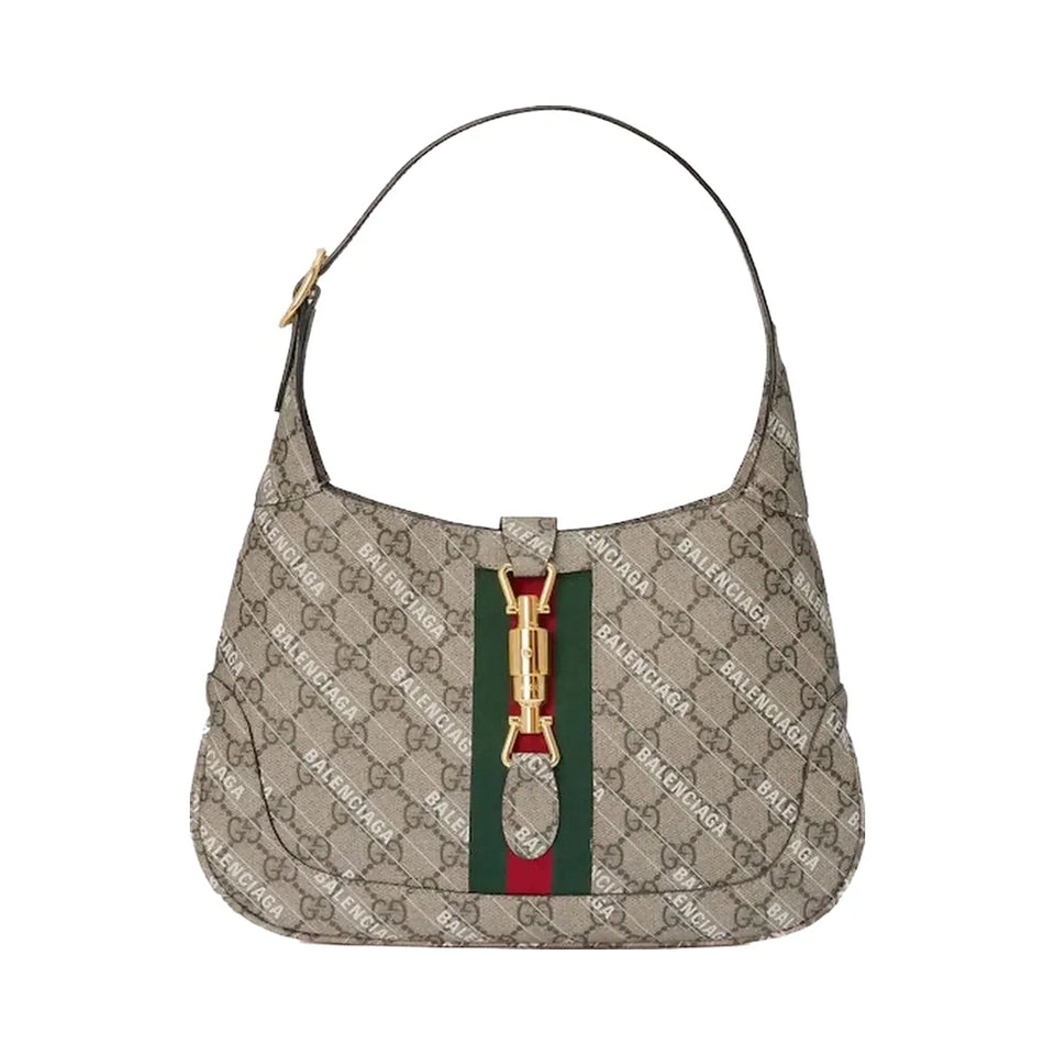 Gucci X Balenciaga The Hacker Project Small Jackie 1961 Beige/Ebony