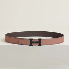 H belt buckle & Reversible leather strap 32 mm