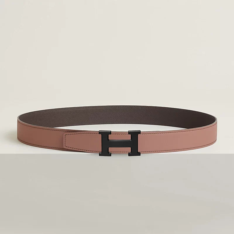H belt buckle & Reversible leather strap 32 mm