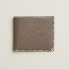Hermes H Sellier Compact Wallet Toupe