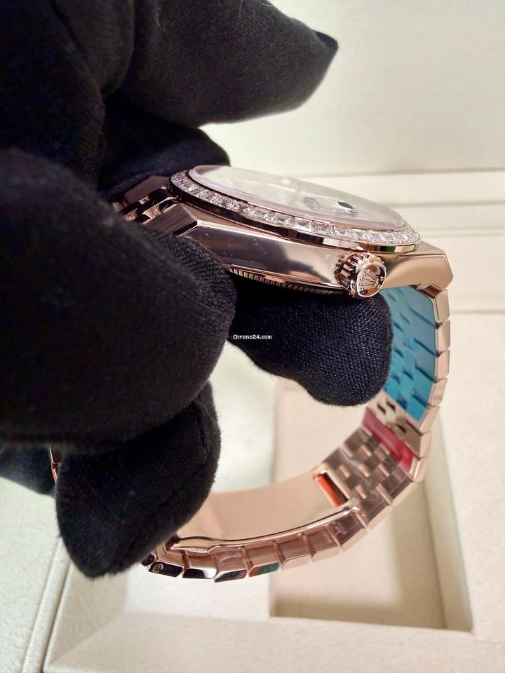 Rolex | Land-Dweller | 127285TBR | Rose gold | 36 mm | Rose gold | White | Automatic