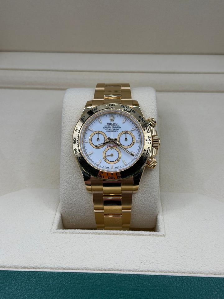 Rolex | Daytona | 126508 | Yellow gold | 40 mm | Yellow gold | White | Automatic