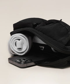Gymshark Pleat Sling Bag Black