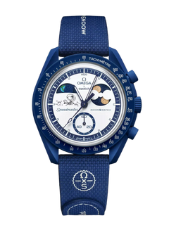 Swatch x Omega Bioceramic Moonswatch Mission To Earthphase Moonshine Snoopy Gold Popcorn