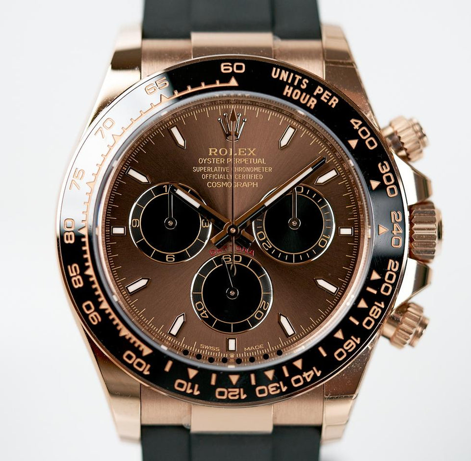 Rolex | Daytona | 126515 | Rose gold | 40 mm | Rubber | Brown | Automatic