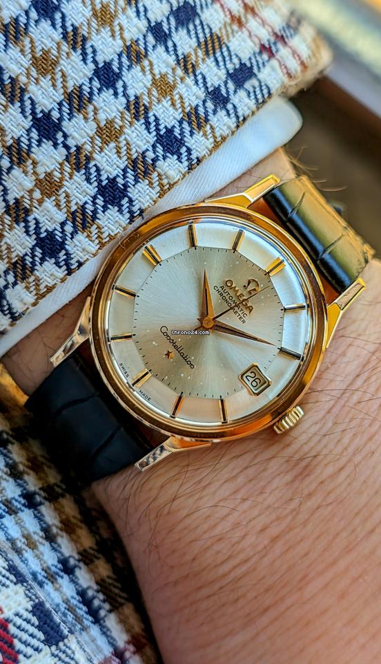 Omega Constellation De Luxe Pie Pan Rose Gold 18kt 0.750 RARE