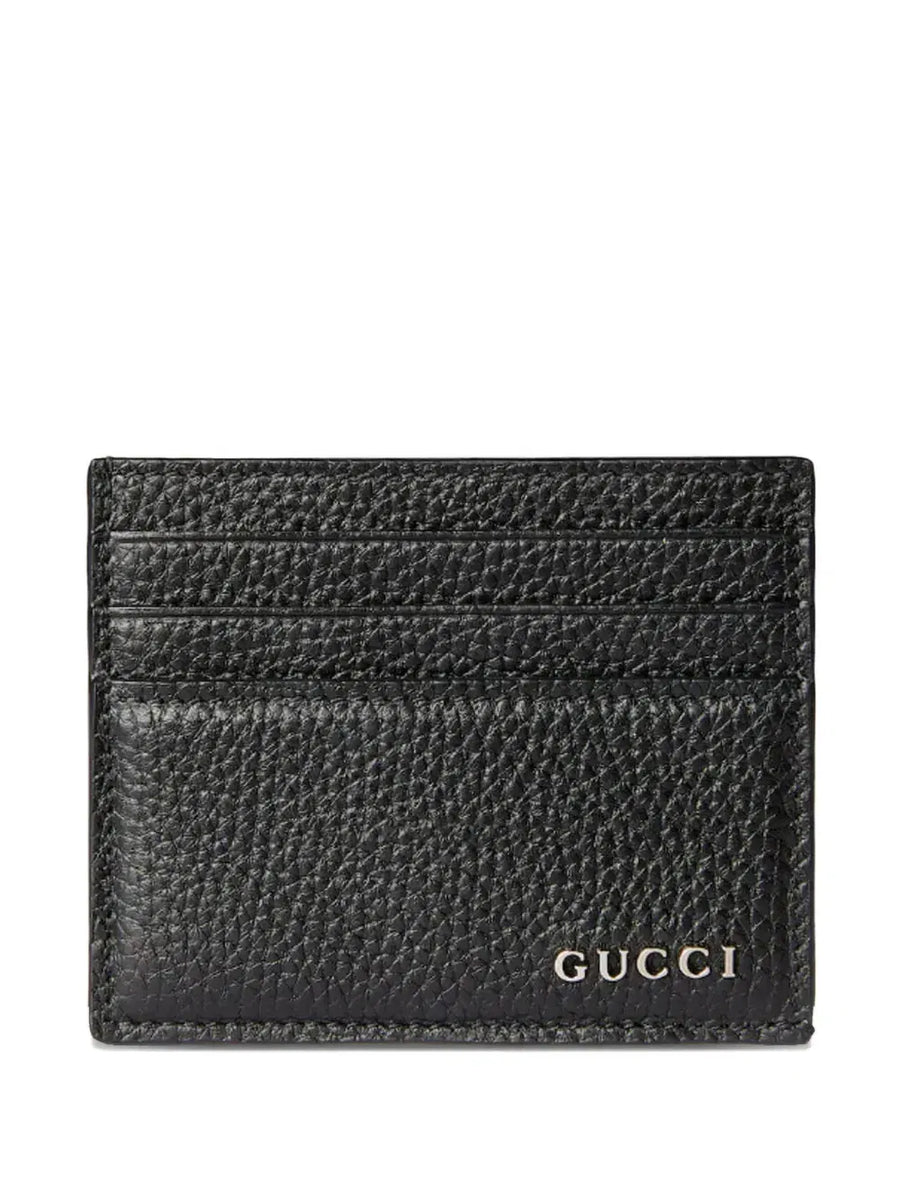 logo leather cardholder