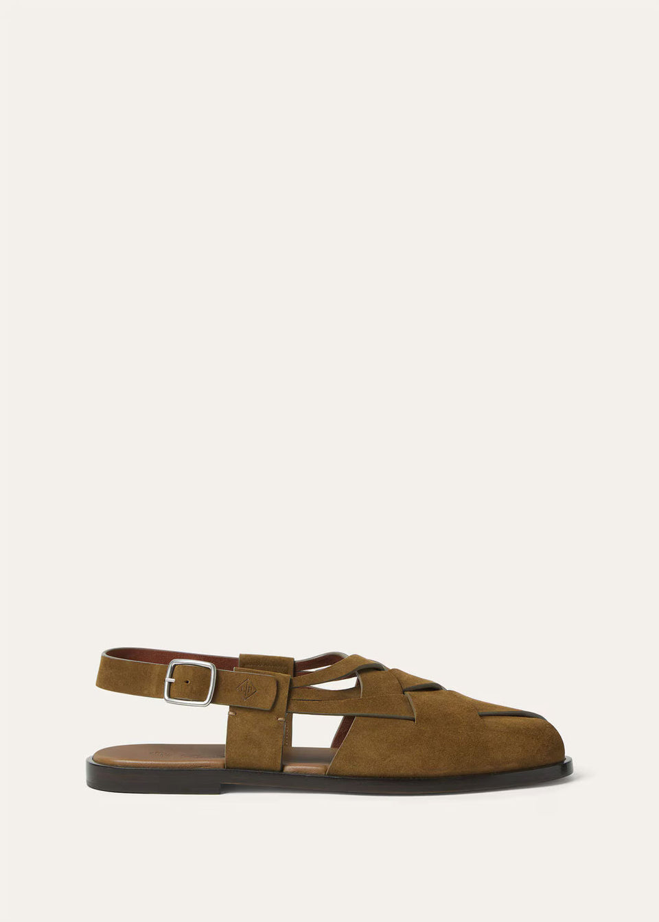 LoroPiana Peter Walk Sandal Black Coffee