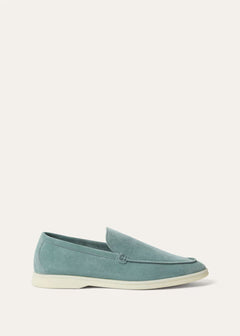 LoroPiana Summer Walk Loafer Pine Cloud