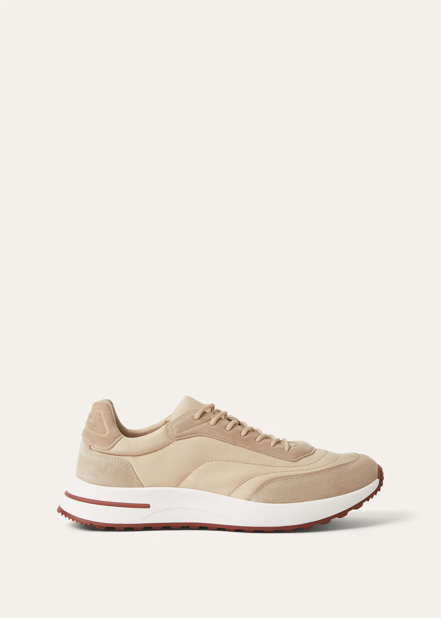 LoroPiana Week End Walk Sneaker Sand Shell
