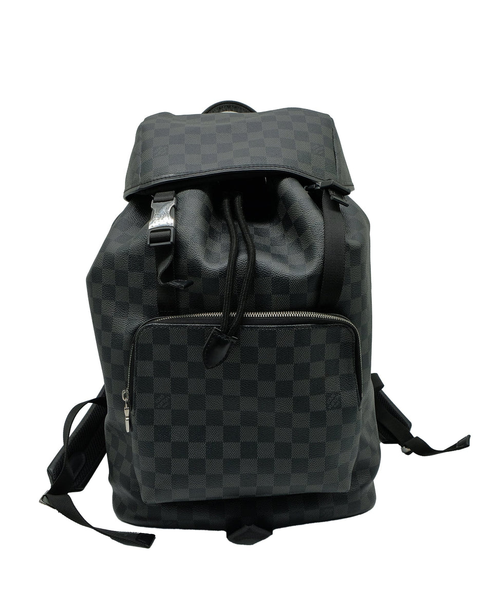Louis Vuitton Damier Graphite black back pack RJC3159