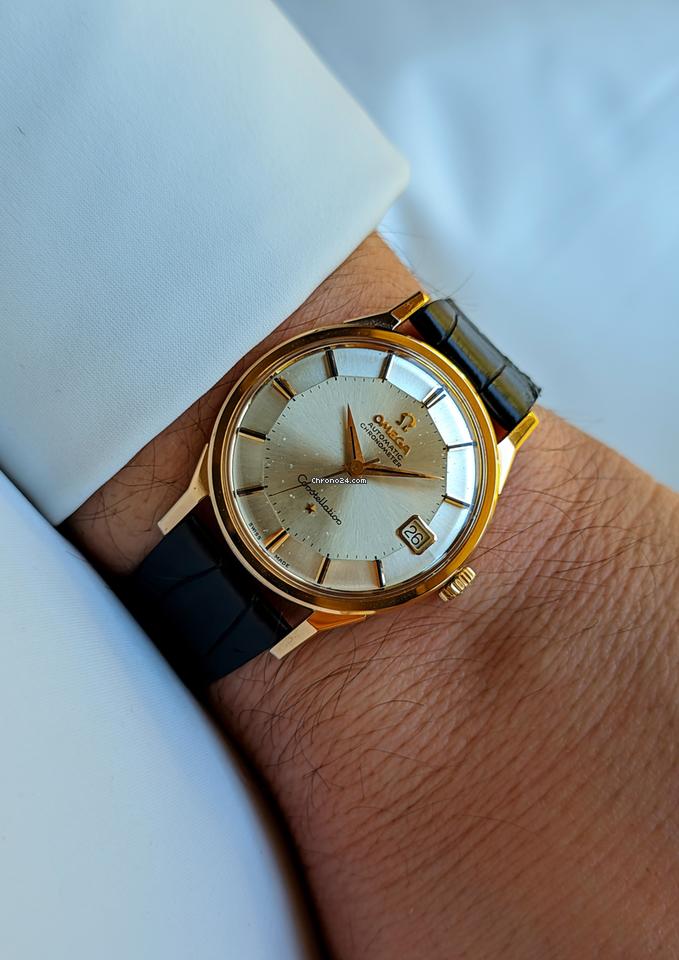 Omega Constellation De Luxe Pie Pan Rose Gold 18kt 0.750 RARE