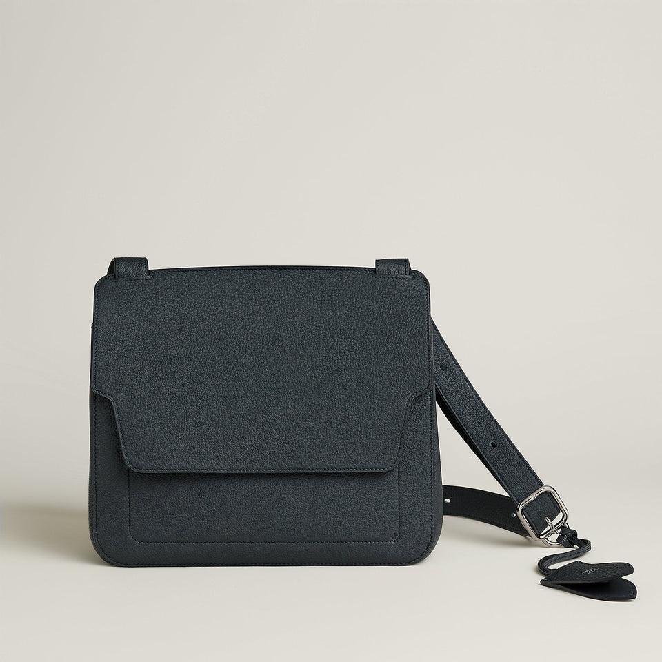 Hermes Mali Selle Pm Messenger Bag Noir