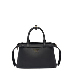 Prada Small Calfskin Handbag - Black
