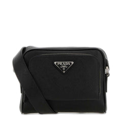 Prada Re - Nylon One Size Leather Shoulder Bag - Black