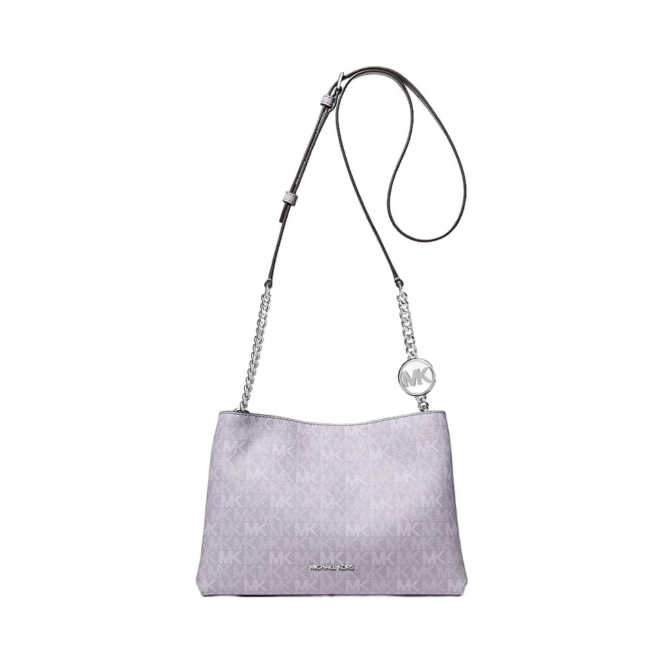 Michael Kors Christina Small Signature Logo Crossbody Bag Lilac