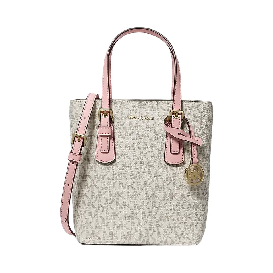 Michael Kors Voyager Extra-Small Signature Logo Convertible Crossbody Bag Pwd Blsh Mlt