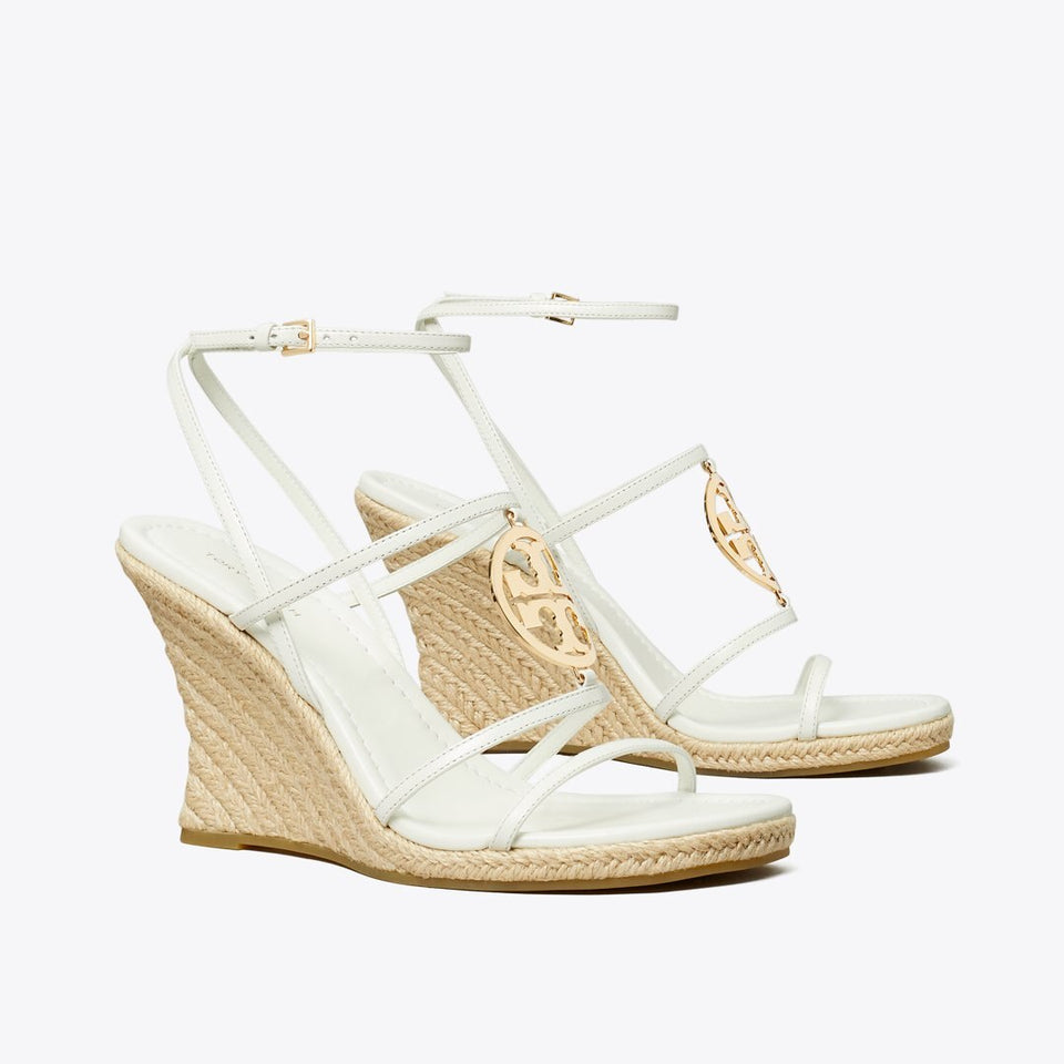 Tory Burch Miller Capri Espadrille Wedge CREAM / GOLD
