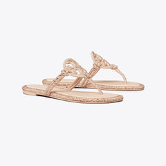 Tory Burch Miller Crystal Knotted Sandal ROSE PINK