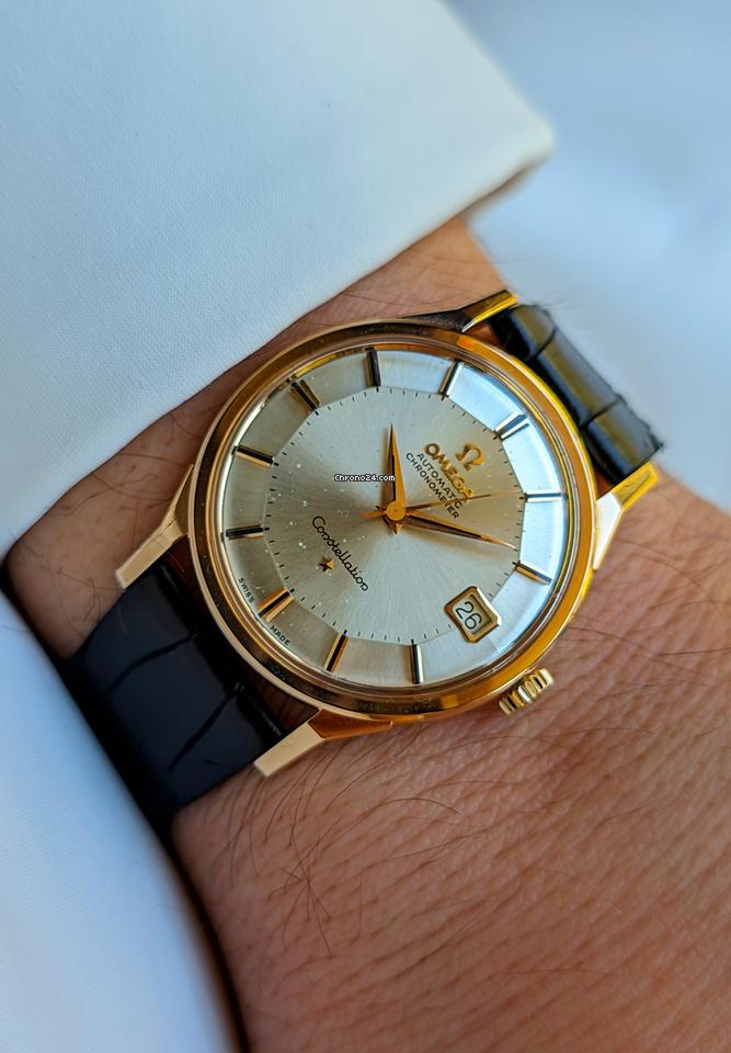 Omega Constellation De Luxe Pie Pan Rose Gold 18kt 0.750 RARE